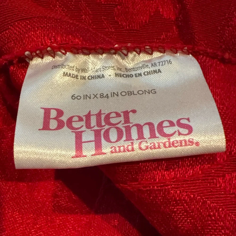 Red Tablecloth - Better Homes And Gardens